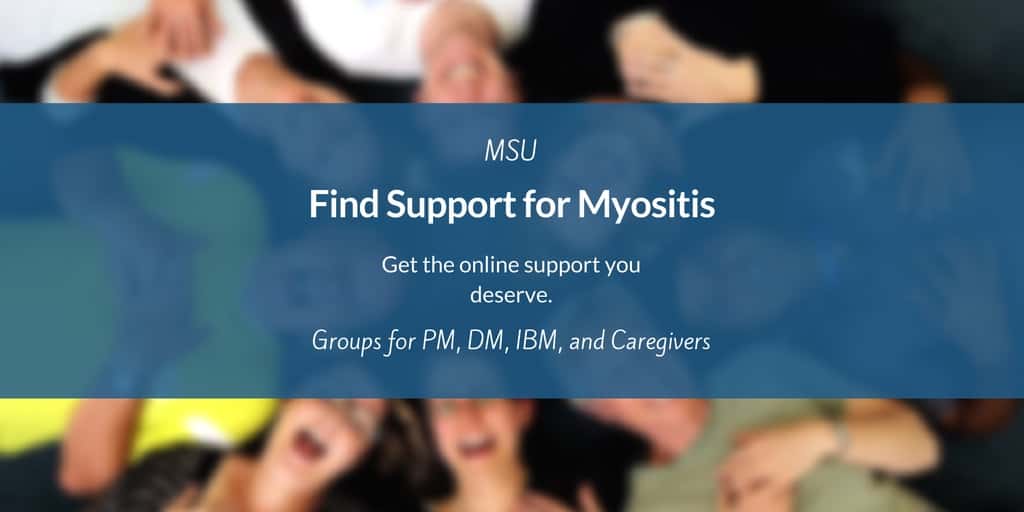 Online support groups for Myositis patients, caregivers, family members and friends