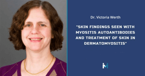 Skin findings seen with myositis autoantibodies and treatment of skin in dermatomyositis