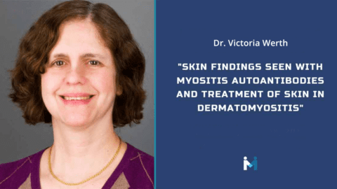 Skin findings seen with myositis autoantibodies and treatment of skin in dermatomyositis