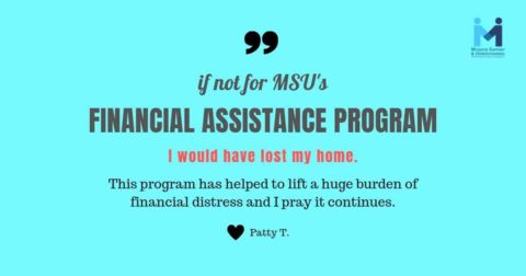 Patty shares her thanks for the Myositis Support and Understanding financial assistance program