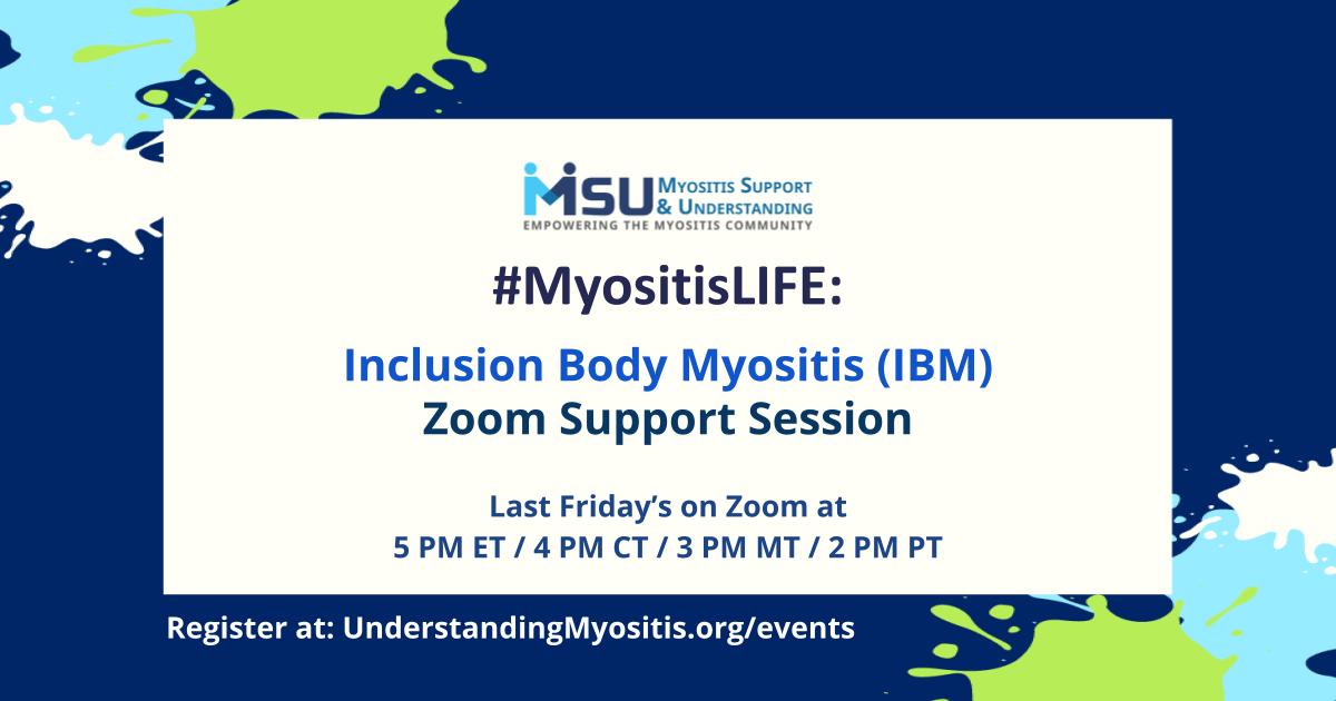 Inclusion Body Myositis Video support group