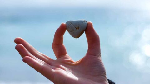 The Power of Forgiveness:  How it can help care partners image of a heart shaped rock