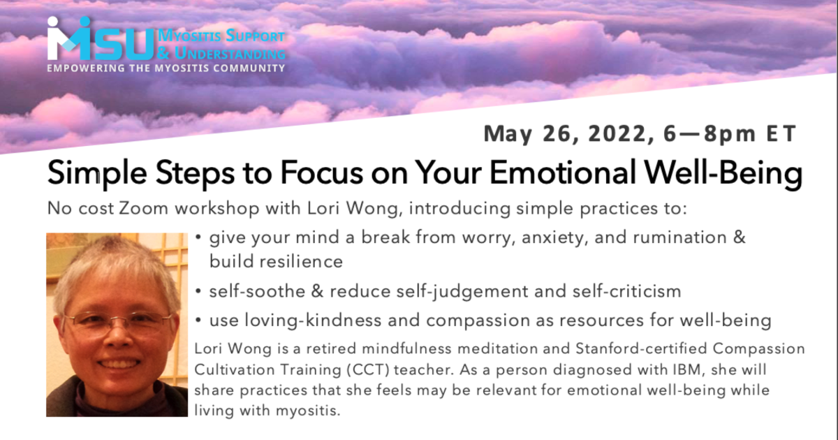 Simple steps to focus on your emotional wellbeing with Lori Wong