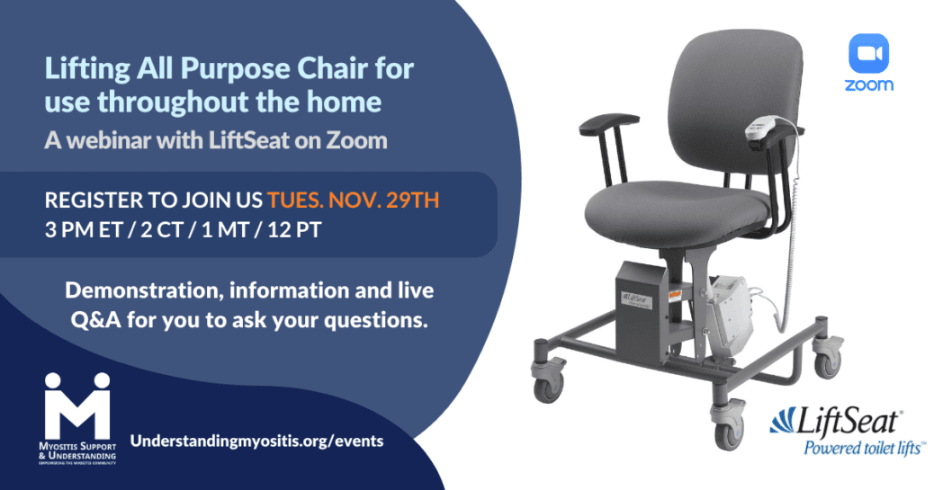 Lifting All Purpose Chair for use throughout the home Myositis